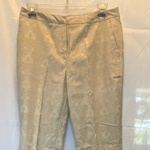 Versona size 4 cream brocade pants
